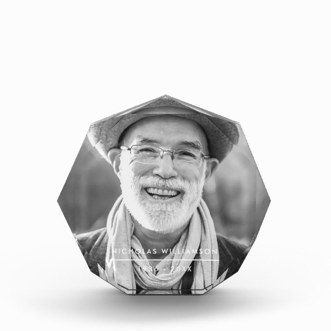 Bloque Para Fotos Personalizado de memoria simple y moderna (Anverso)