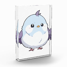 Bloque Para Fotos Personalizado de pájaro Cute Kawaii Chubby - Paste
