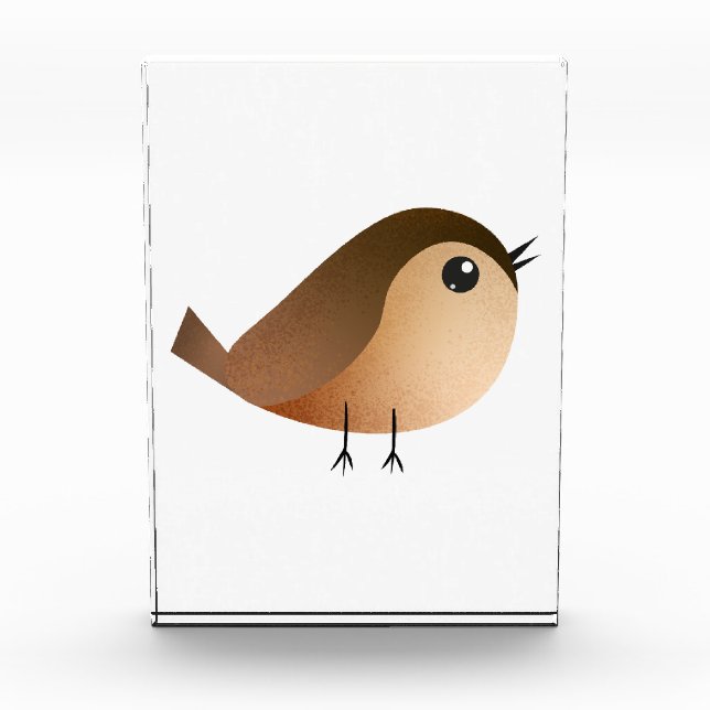 Bloque Para Fotos Personalizado de pájaro de Sparrow (Anverso)