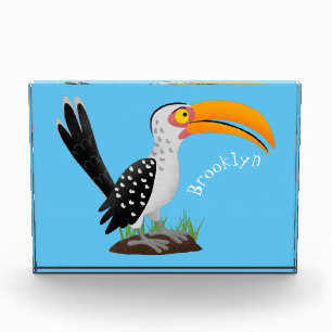 Bloque Para Fotos Personalizado de pájaro safari de buey amarillo di