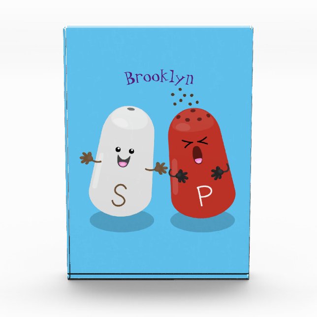 Bloque Para Fotos Personalizado de salinas y batidores de pimienta d (Anverso)