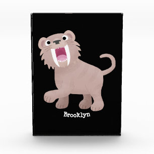Bloque Para Fotos Personalizado de Smilodon del tigre dientes de Cut