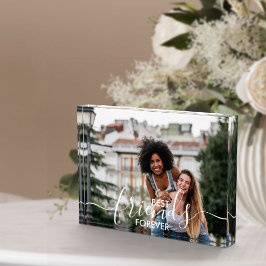 Bloque Para Fotos Personalizado de superposición de guiones blancos 