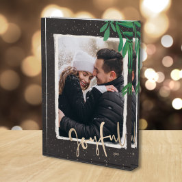 Bloque Para Fotos Personalizado de vacaciones de Navidades alegres