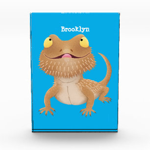 Bloque Para Fotos Personalizado del lagarto de dragón barbudo