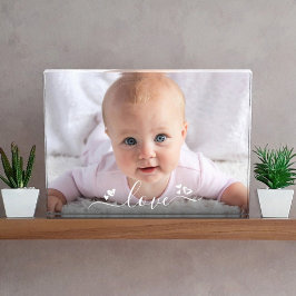 Bloque Para Fotos Personalizado DIY Baby Sweet Cute Love Script Keep