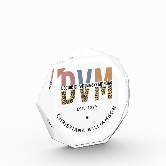 Bloque Para Fotos Personalizado DVM Médica de Regalos de Medicina Ve (Izquierda)