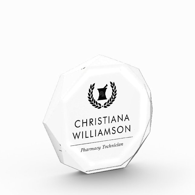 Bloque Para Fotos Personalizado Elegante Farmacia Farmacéutica Perso (Izquierda)