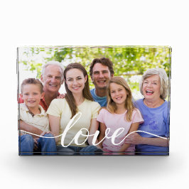 Bloque Para Fotos Personalizado Foto: familia de abuelos de escritur