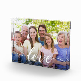 Bloque Para Fotos Personalizado Foto: familia de abuelos de escritur