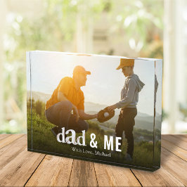 Bloque Para Fotos Personalizado fotográfico de la familia Dad Typogr