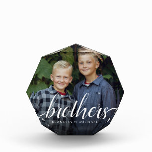 Bloque Para Fotos Personalizado Hermanos Hermanos Brothers Photo Han
