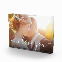 Personalizado me encanta la memoria Script Photo