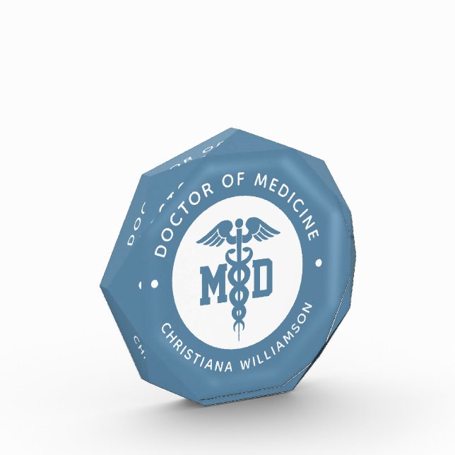 Bloque Para Fotos Personalizado Médica de Medicina Médica Graduación (Izquierda)