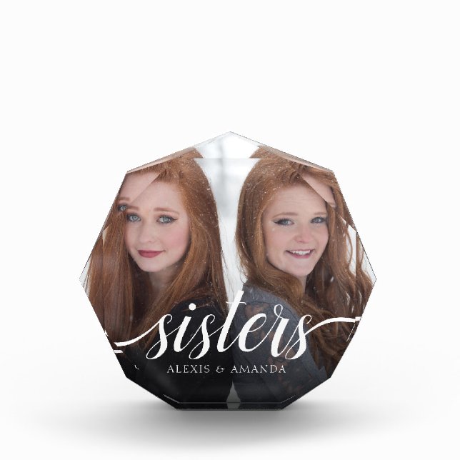 Bloque Para Fotos Personalizados Hermanos Hermanas Hermanas Fotoescr (Anverso)