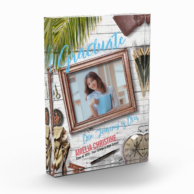 Bloque Para Fotos Personalizar los anuncios de graduación de aventur (Izquierda)