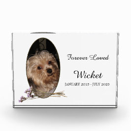 Bloque Para Fotos Personalize It! Pet Memorial Photo Flower