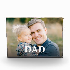 Bloque Para Fotos Personalized Dad Established Fathers Day