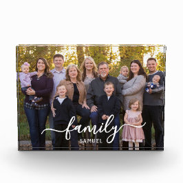 Bloque Para Fotos Personalized Family Photo Text Script Photo Block