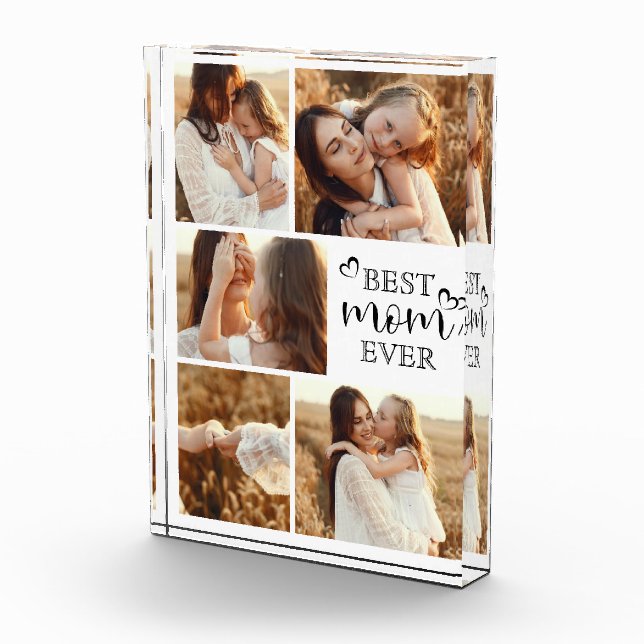 Bloque Para Fotos Personalized Modern Elegant Keepsake Photo Gift  (Derecha)