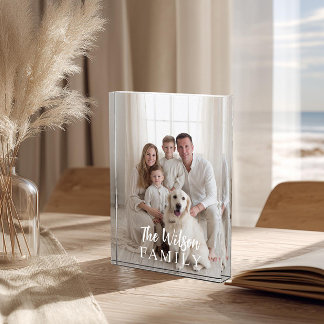 Bloque Para Fotos Personalized Name Family Photo