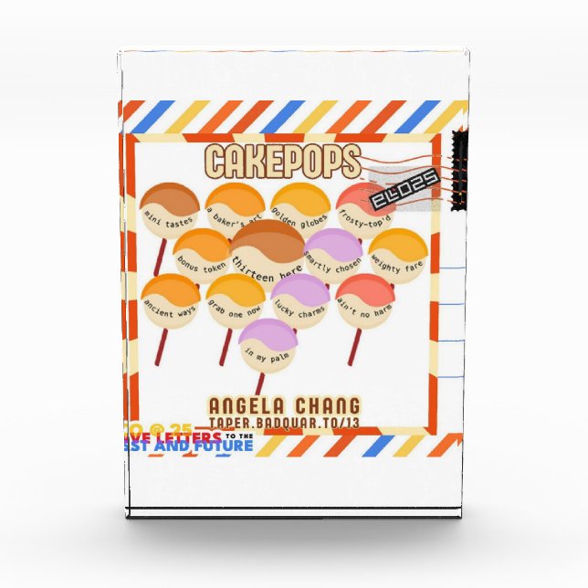 Bloque Para Fotos Photo Block (Anverso)