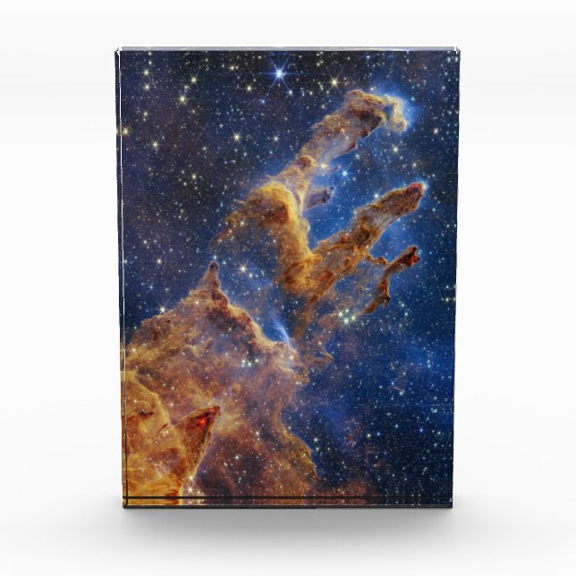 Bloque Para Fotos Pilares de la creación Eagle Nebula Webb Telescopi (Anverso)