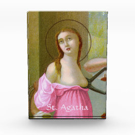 Bloque Para Fotos Pink St. Agatha (M 003) Paperweight o