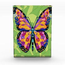 Pintura abstracta de mariposa