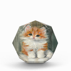 Bloque Para Fotos Pintura de gatito adorable con sabor vintage de Me