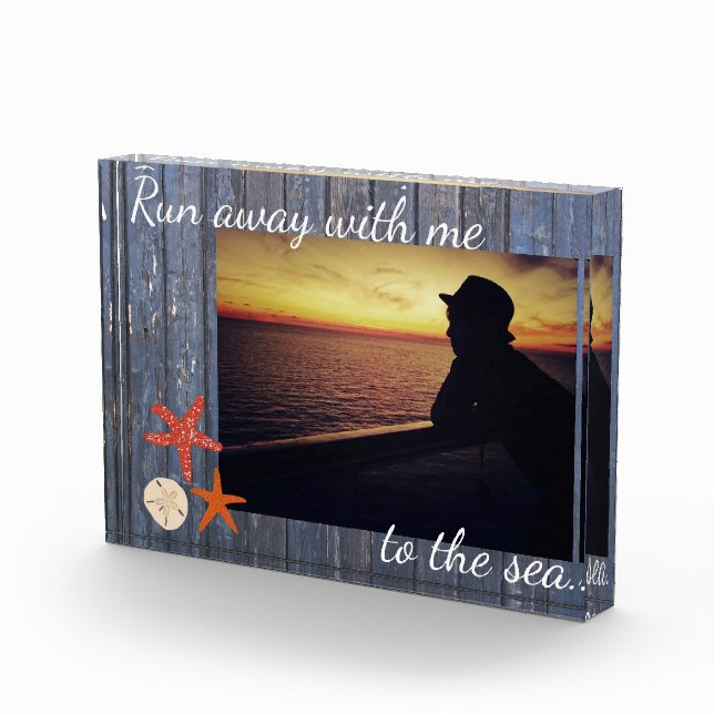 Bloque Para Fotos Plantilla de fotografía temática de playa (Derecha)