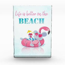 Bloque Para Fotos Playa de estilo con el ratón suave