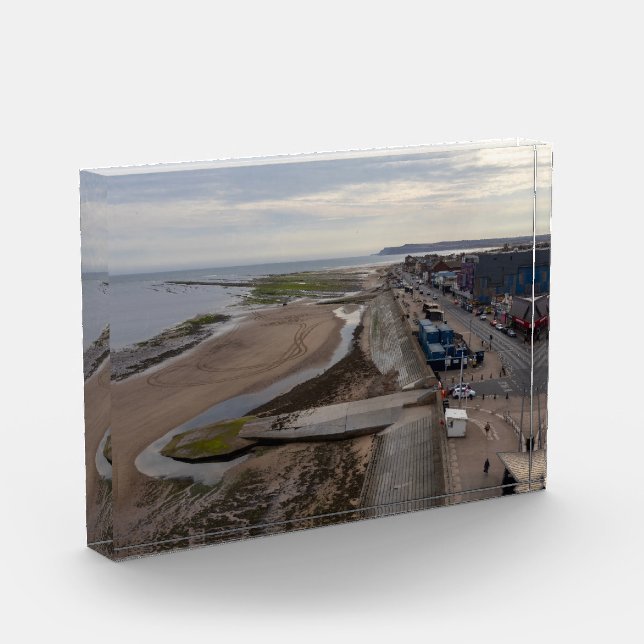Bloque Para Fotos Playa de Redcar desde el Beacon (Izquierda)