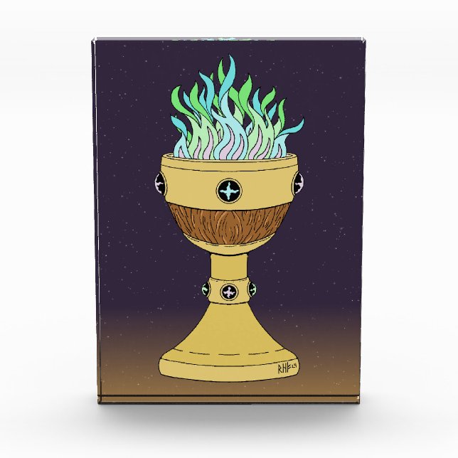 Bloque Para Fotos Poción mágica en combinación de Mazer y cáliz (Anverso)