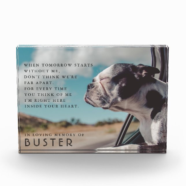 Bloque Para Fotos Poema fotográfico conmemorativo del mascota (Anverso)