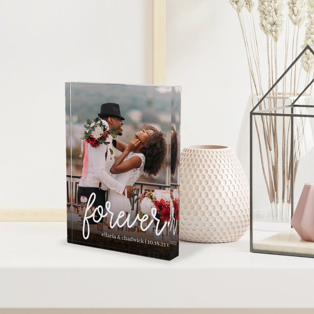 Bloque Para Fotos Por siempre | Boda o aniversario personalizado (Subido por el creador)