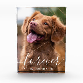 Bloque Para Fotos Por siempre en nuestro corazón Mascota perro en me