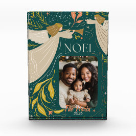 Bloque Para Fotos Postales de vacaciones de Noel Verde 2