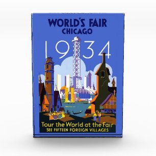 Bloque Para Fotos Poster de la Feria Mundial de Chicago 1934