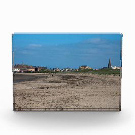 Bloque Para Fotos Poster de postales de Troon Beach Scotland