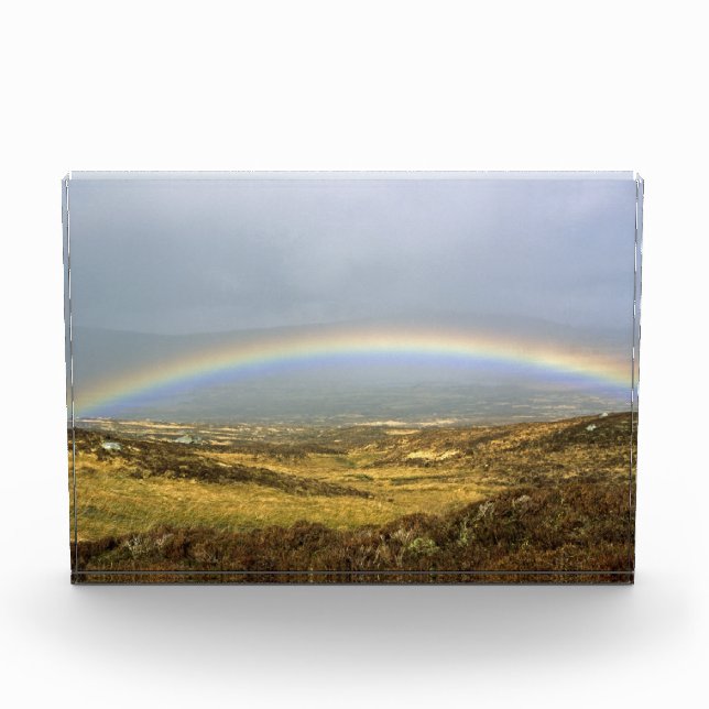Bloque Para Fotos Poster de postales Rainbow Rannoch Moor Scotcard (Anverso)