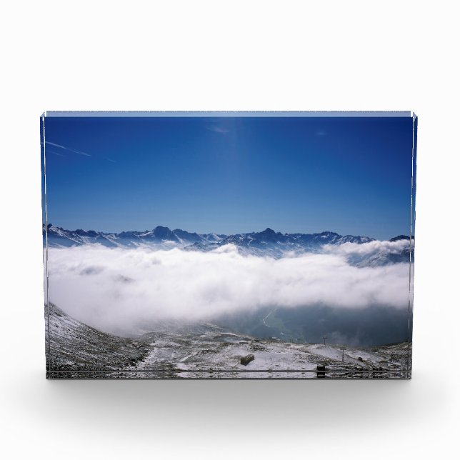 Bloque Para Fotos Poster de tarjetas de vacaciones de Snow Davos Sui (Anverso)