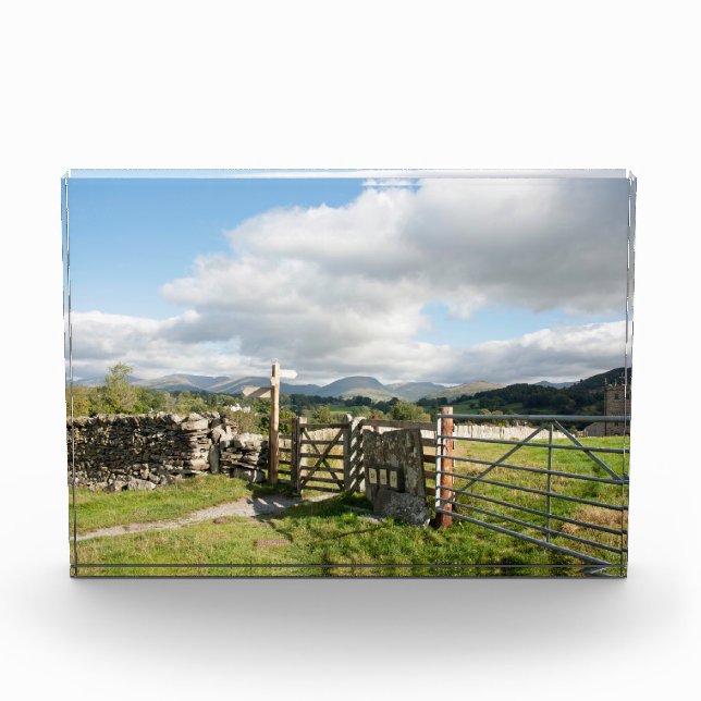 Bloque Para Fotos Poster de tarjetas Hawkshead Cumbria England (Anverso)