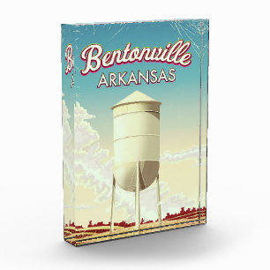 Bloque Para Fotos Póster de viaje de Bentonville, Arkansas.