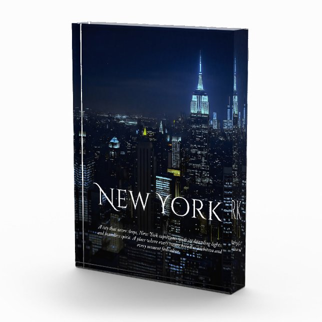 Bloque Para Fotos Poster del Skyline de Nueva York - Moderno Wall Ar (Derecha)