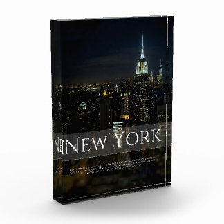 Bloque Para Fotos Poster del Skyline de Nueva York - Moderno Wall Ar