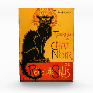 Bloque Para Fotos Poster Steinlen Halloween de Black Cat Vintage