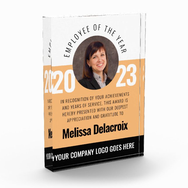 Bloque Para Fotos Premio a Empleados Negros del Año de la Escuela Bl (Izquierda)