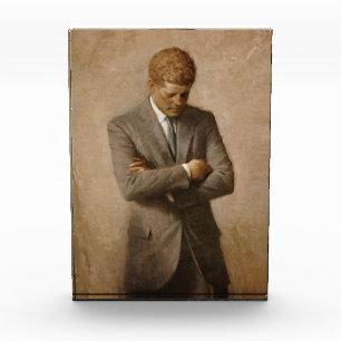 Bloque Para Fotos Presidente estadounidense John Kennedy retrato pin