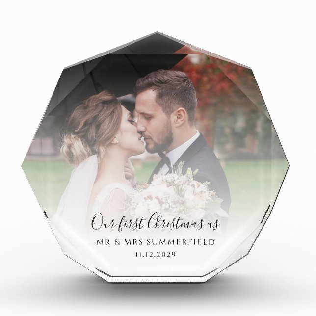 Bloque Para Fotos Primera Navidad Matrimonio casado Día de la Pareja (Anverso)